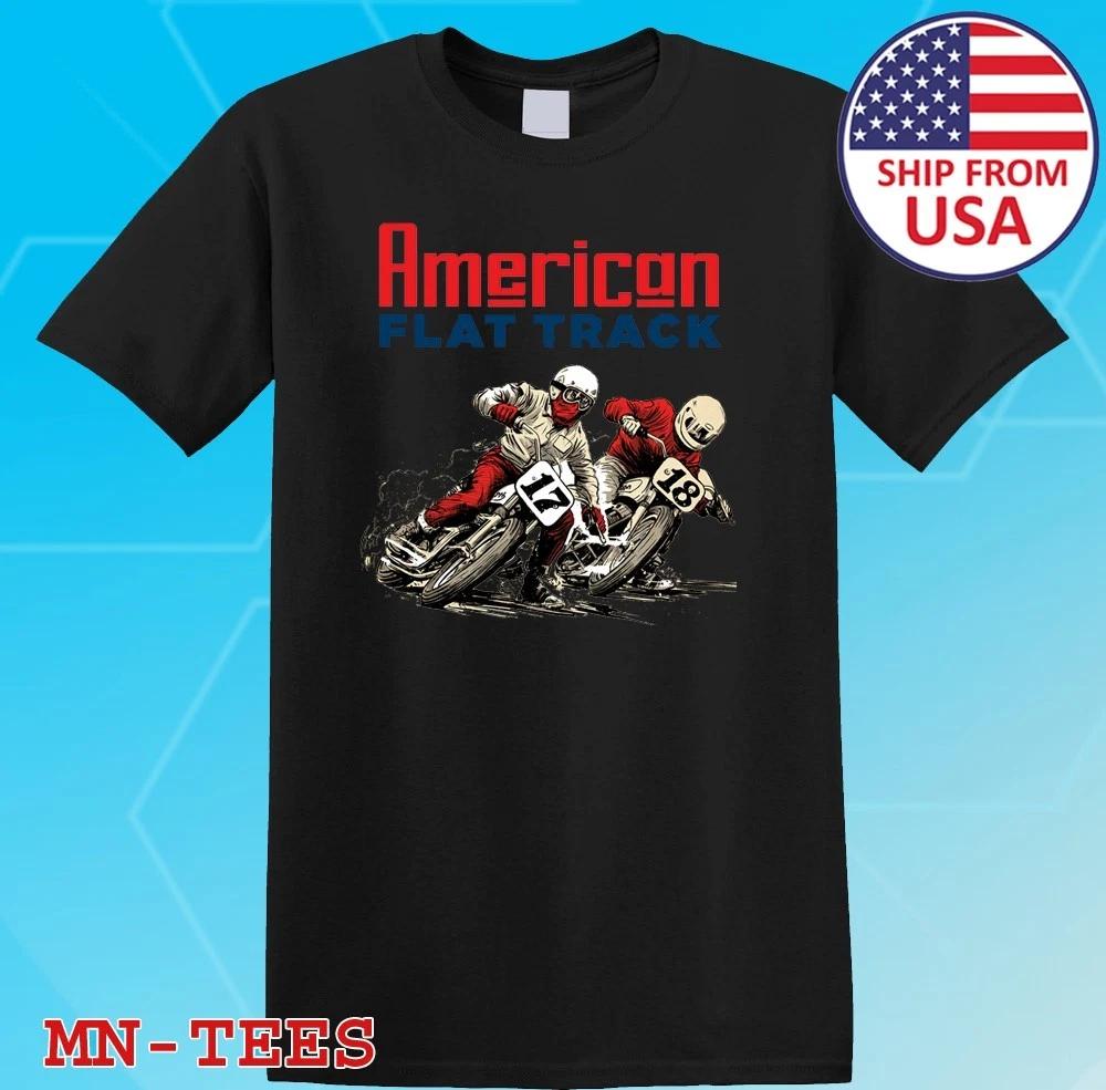 AMA American Flat Track Motocross Black Size S-5XL S