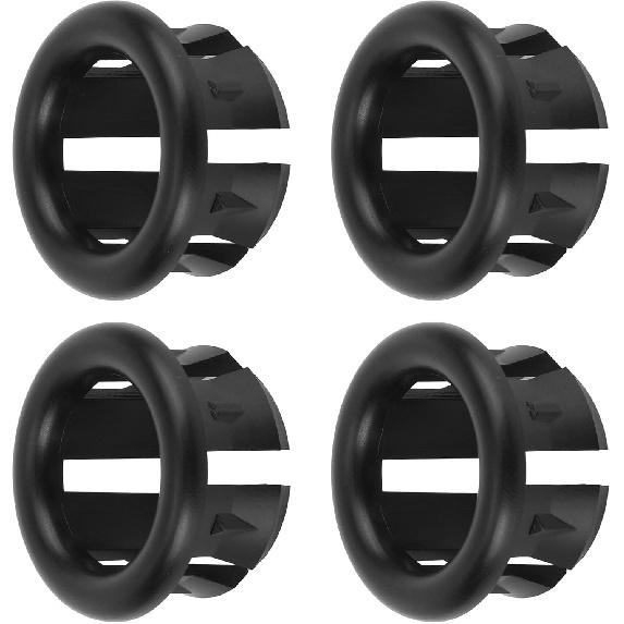 2pcs Sink Overflow Ring, Chrome Bathroom Sink Overflow Plugs Trim Seal Ring Universal Fit Drain Cover Hole Insert Cap for Basin Vanity & Kitchen