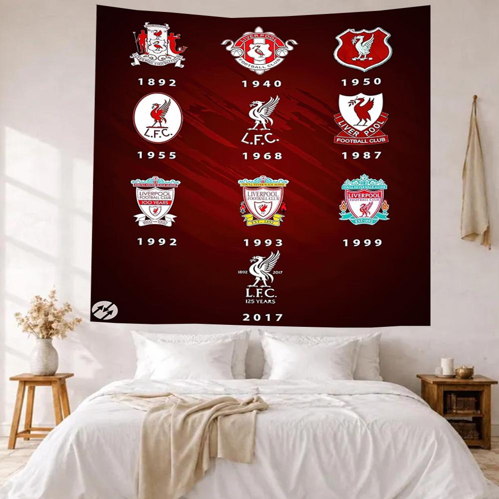 Liverpool Football Club Wall Decor Tapestry Art For Pet Memorial Birthdaywedding Party Backdrop Family Gift