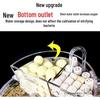 Round Glass Fish Tank: 3-in-1 Silent Filter, Oxygenator, and Waterfall Box with Ceramic Trickle Media.