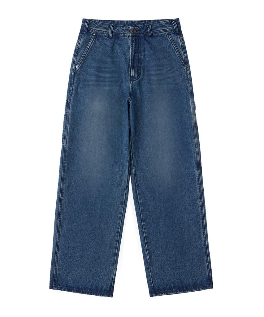 URBANAGE Carpenter Wide Denim Pants_Medium Blue