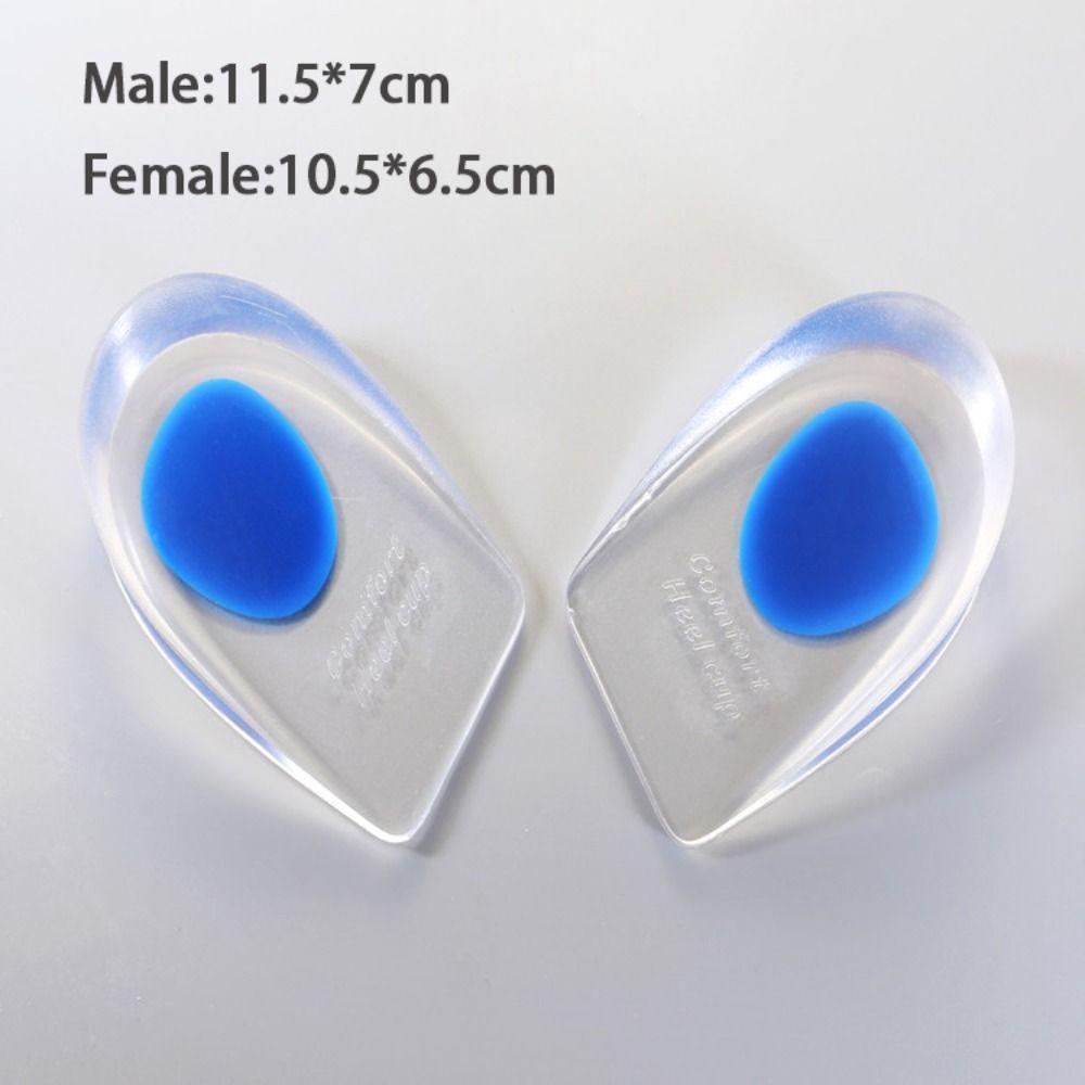 Relieve Foot Pain Heel Inserts Shoe Pad Gel Insole Heel Cushion Silicone