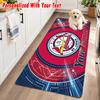St. Louis Cardinals Custom Name Flannel Rug Kitchen Mat Non Slip Floor Carpet Personalized Home Decor