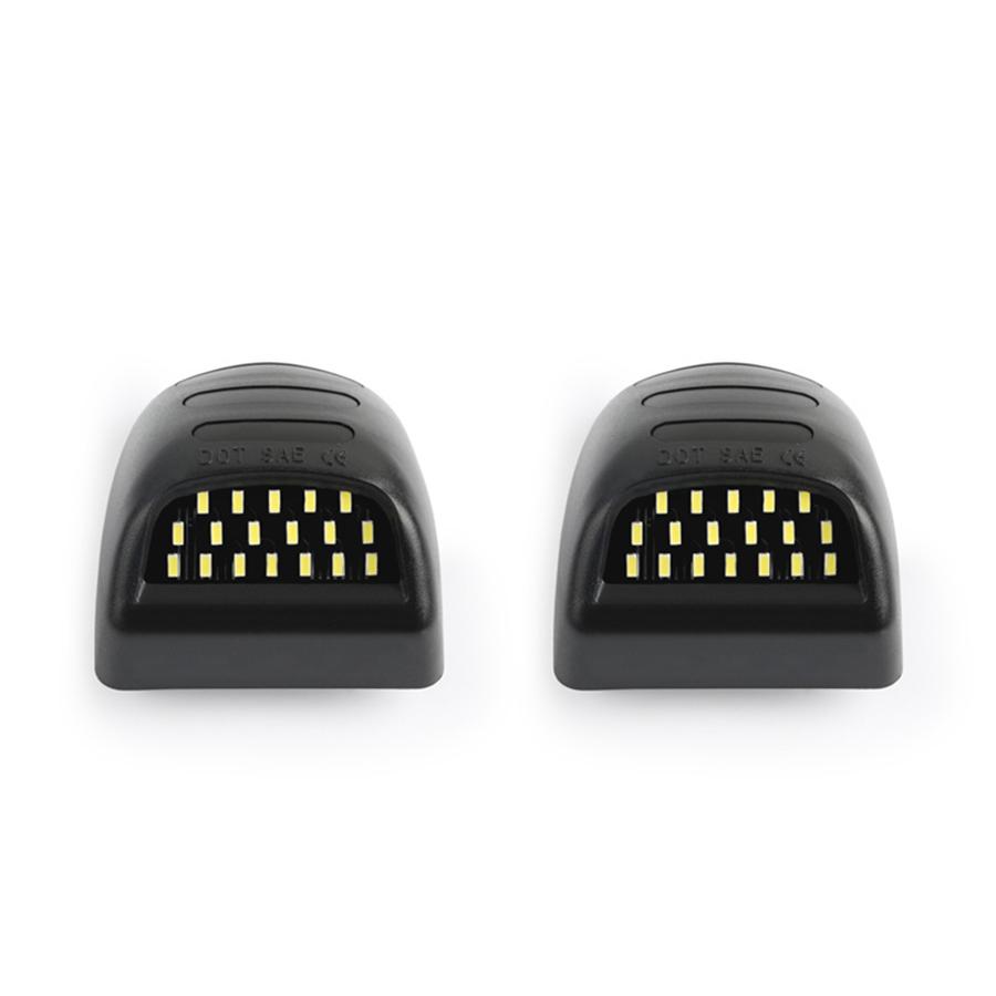 2X LED License Plate Light Red Tube For Chevy Silverado GMC Sierra 1500 2500