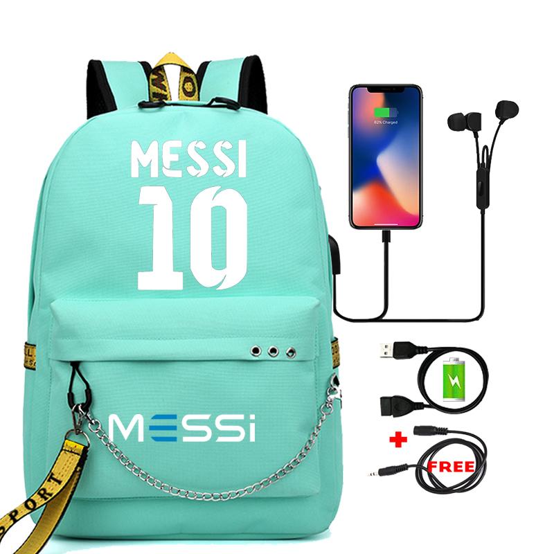 Fotbal Super Stars Rucsac școală Băieți Fete Laptop de călătorie Adolescenți Mochile Studenți Tote Rucsac pentru copii