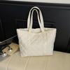 New Women Simple Shoulder Bag Large Capacity Tote Bag for Commuting and School Comfortable and Versatile Texture Storage Bags