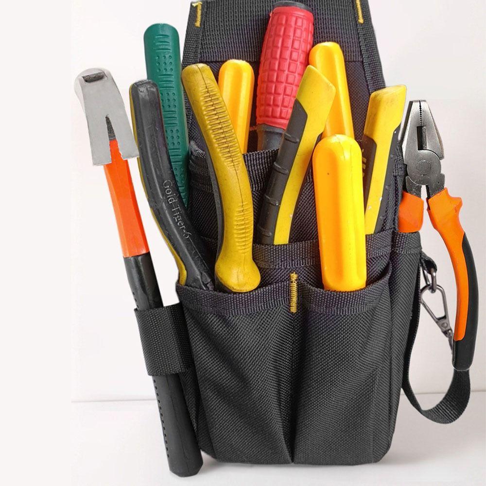 Multi-layer Electrician Tool Bag Adjustable Hardware Tool Pouch Waist Belt Pouch Carpenter