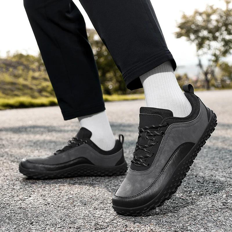 New Flats Breathable Soft Zero Drop Sole Wider Toe Sneakes Fashion Unisex Wider Shoes Mesh Men Barefoot Wide-toed Shoes Big Size