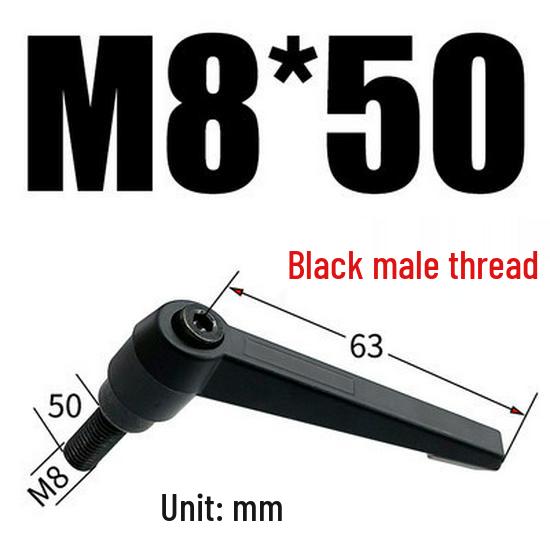 Adjustable Ratchet Handle L-Shaped Wrench with M5/M10/M16 Set Screw 7-Shaped Quick Lock Bolt