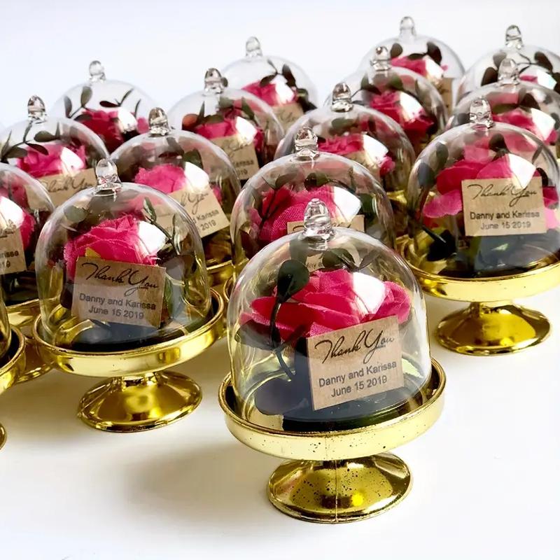 12PCS/Pack Lightweight Party Plastic Exquisite Candy Cup Atmosphere Stable Dustproof Durable Moisture-proof Sturdy Wedding