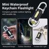 Mini Flashlight Keychain Portable Waterproof for Outdoor Camping Hiking Emergency Use Durable Plastic High-Brightness LED