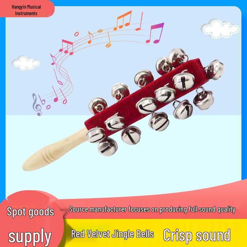Red Velvet Orff Stick Bells: 21-Tone Children s Percussion Instrument 20 Bells