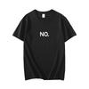 NO Minimalist Text Graphic Tee for Unisex Breathable 100 Cotton Perfect for Summer Streetwear Trendy Simple StateUnisext Style