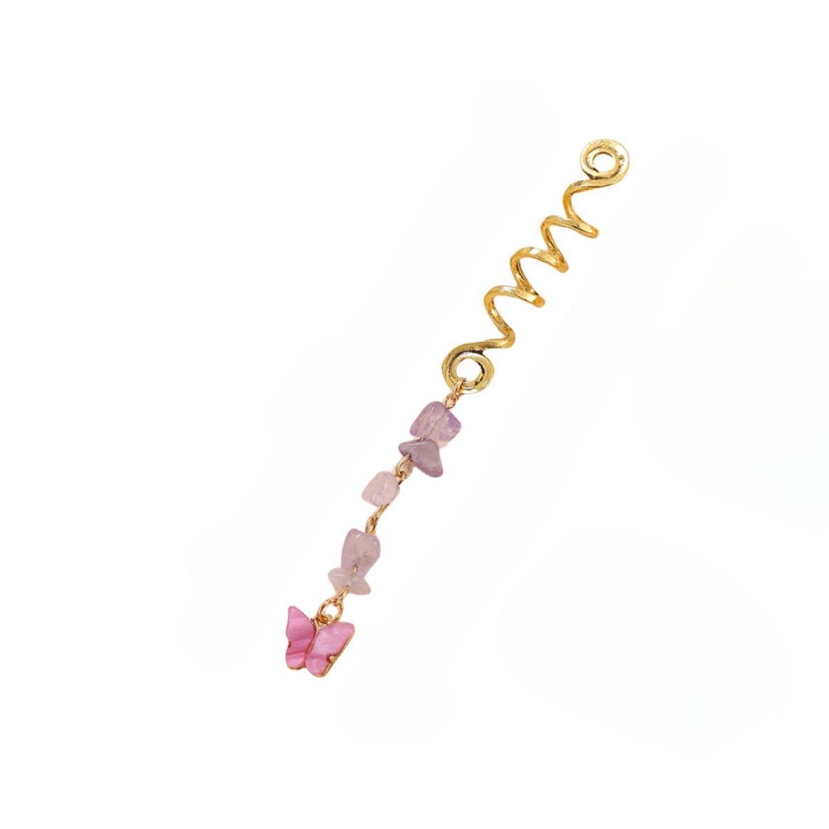 

Индивидуальность преувеличенная коса Шнур для волос Индивидуальный кулон из натурального камня Кольцо для волос Этнический стиль Веревка для головы Дреды Винтажная заколка для волос