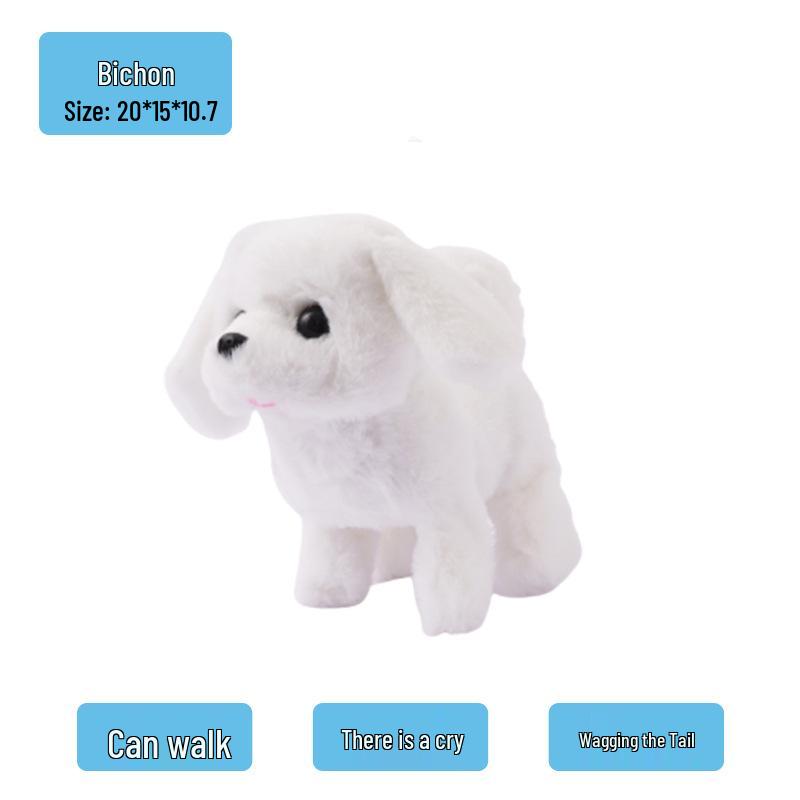 Electric Plush Dog Toy: Barking, Walking, Tail-Wagging Puppy for Children