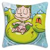 Cartoon Funny R-Rugrats Pillow Covers Cartoon Sofa Decorative Home Double-Sided Printing Short Plush Cute Cushion Cover
