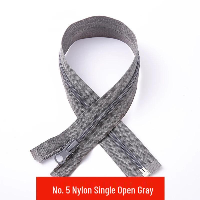 Größe 5-7 Nylon Einzel-Offenreißverschluss mit Feinzahnung für farbige Leiste Schuluniform und Sportbekleidung Sonnenschutzkleidung Zubehör