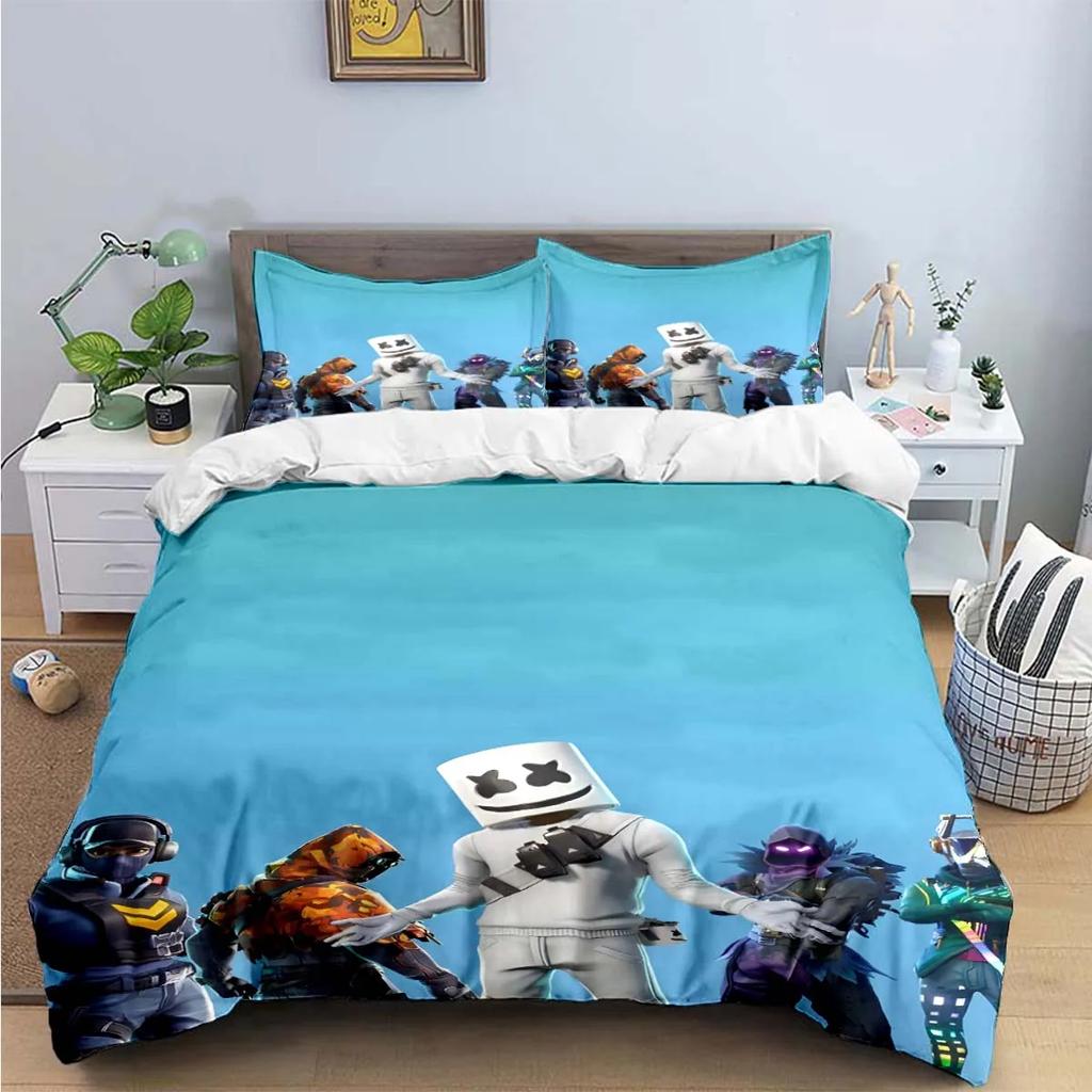 3D Fashion Game Cartoon Character Print Bedding Sets Bed Supplies Set Duvet Cover Bed Comforter Set Bedding Set Gift