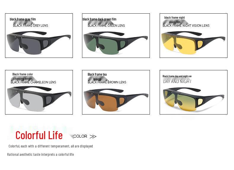 Gafas Fotocromáticas Polarizadas con Clip para Visión Nocturna para Hombres y Mujeres Conductores