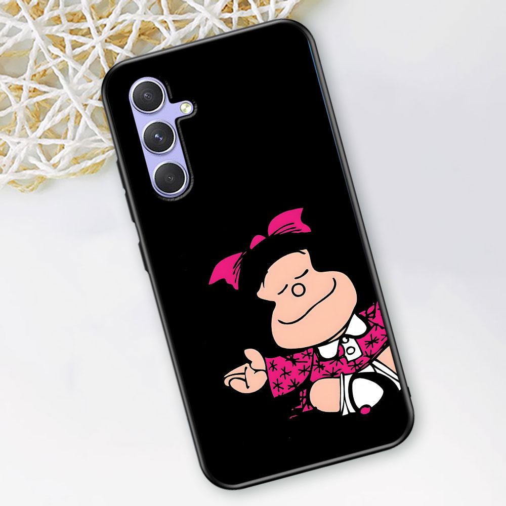Cute Mafalda Case for Samsung Galaxy A51 A53 A54 A31 A52 A12 A13 A21s A22 A32 A11 A22 A33 A41 A52s A73 A14 A24 TPU Phone Cover