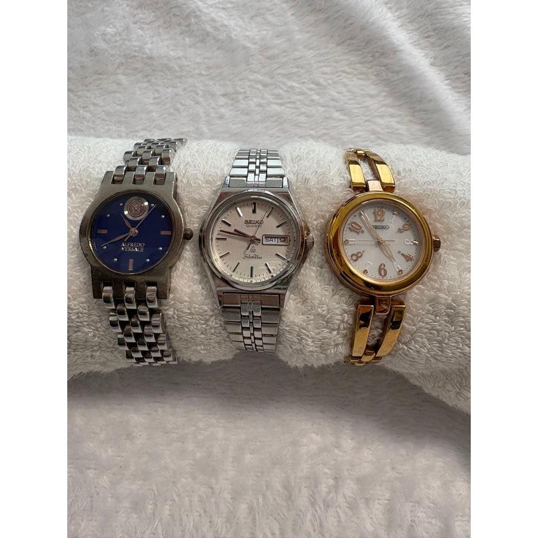 Used SEIKO Alfred Versace 3 watches