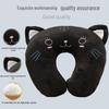 Cartoon Portable U-Shaped Neck Pillow - Foldable & Multifunctional for Travel