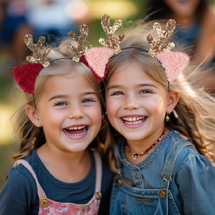 Adjustable Hair Hoop Suit Festives Wear Headbands Seasonal Celebration Hair Hoop for Christmas Event and Cosplay