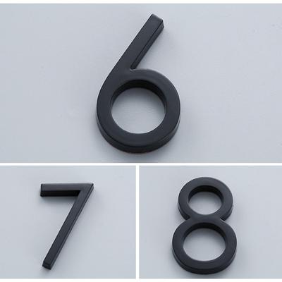 Stickers Drawer Address Number Tag Plaque Sign Plating Door Label Home Gate Digits Plastic 3D House Numeral Plate Door Plaque Hotel Sign  Unique