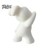 Aesthetic Bedroom Shelf Decor 2PCS Bunny Bookends, 3D Printed Rabbit Matte Black And Functional Student School Supplies White Book Stoppers, for Home