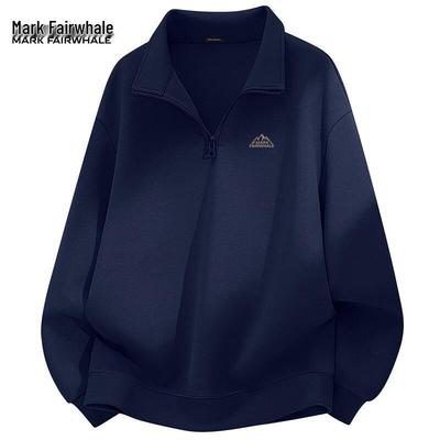 Mark Fairwhale Men's Mock Neck Half-Zip Sweatshirt