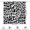 Animal Print Shower Curtain Jungle Leopard Pattern Bathroom Decor Wild Nature Theme Waterproof Fabric Liner For Home