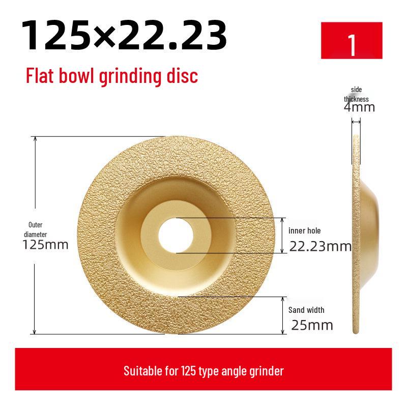 Brazed Cup-Shaped Grinding Disc for Cast Iron - German Brazing Process