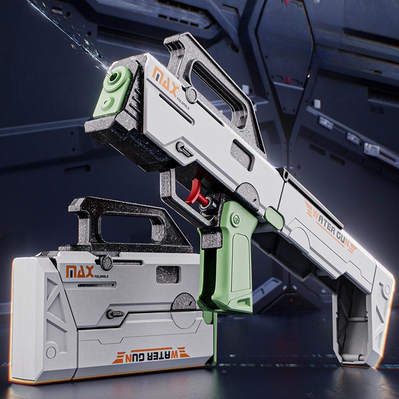 

Folding Submachine Water Gun Manual Continuous-Fire Water Plaything Fmg9 Plaything Gun Large Capacity Summer Beach Pool Outdoor Plaything