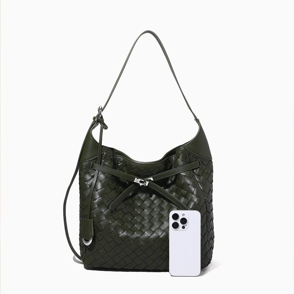 Leder-Damenhandtaschen, handgewebte Taschen, Messenger-Taschen mit großem Fassungsvermögen, Handtaschen für Pendlerinnen, lässige Damenhandtaschen, mit Umhängetaschen.
