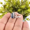 London Blue Topaz Gemstone 925 Sterling Silver Jewelry Handcrafted Ring For Gift RR-57-12