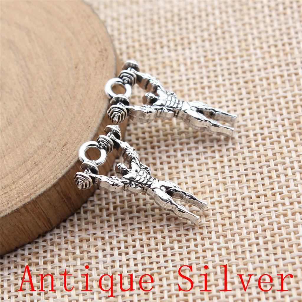 Sportlerförmige Anhänger für Armband Halskette Schmuckherstellung Bastelzubehör