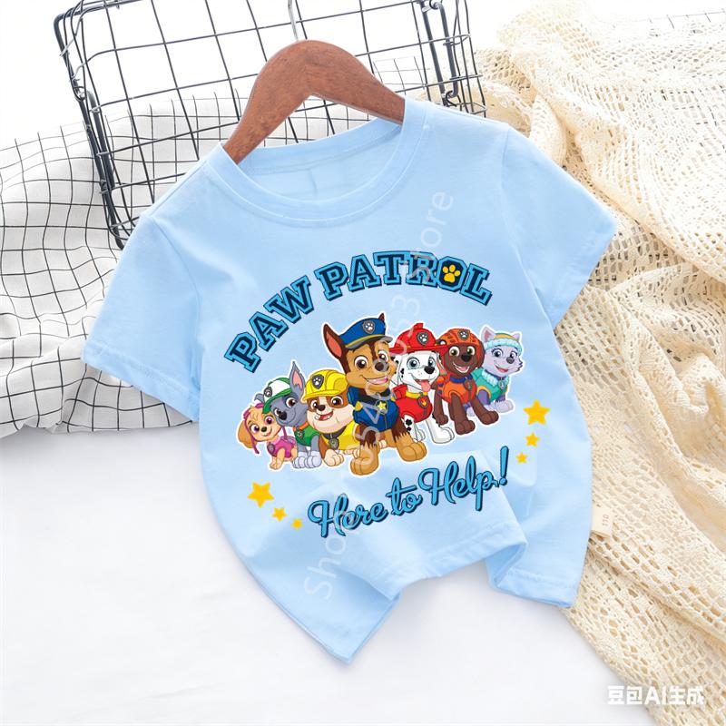 Kids Cartoon Graphic Baby T Shirt Cotton Casual Short Sleeve Tee Boys and Girls 2026 Summer Toddler Clothing Tops
