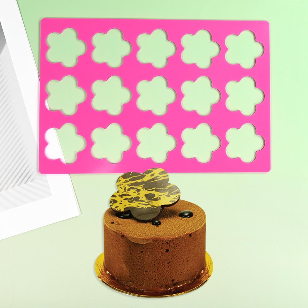 

Hollow Out Lace Mold Beautiful Flower Lace Fondant Mold Lace Flower Wedding Cake Silicone Mousse Sugar Craft Icing Mat Pad 1pcs