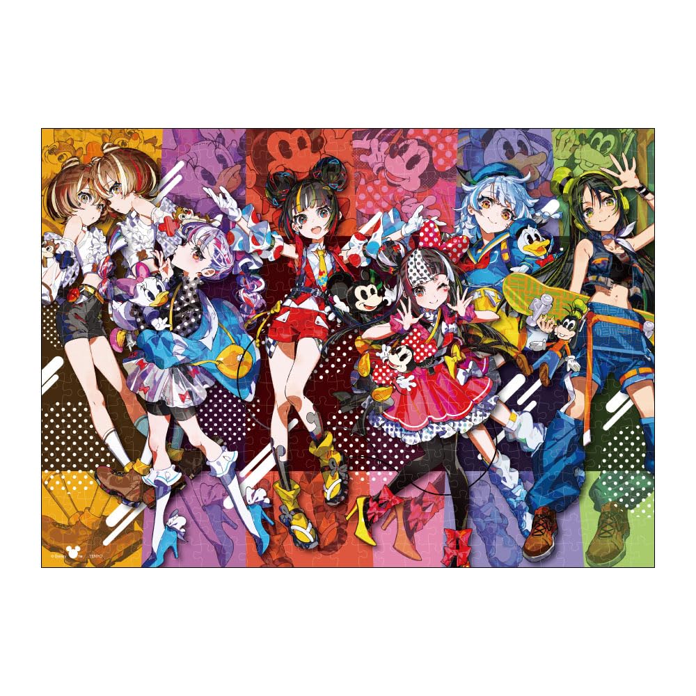 Tenyo In Jigsaw Disney TOKYO GIRLS SERIES BY MIKA Includes and Service (Made Japan) 500-piece Puzzle, (ARTIST PIKAZO) (35x49cm) D-500-706, Glue,