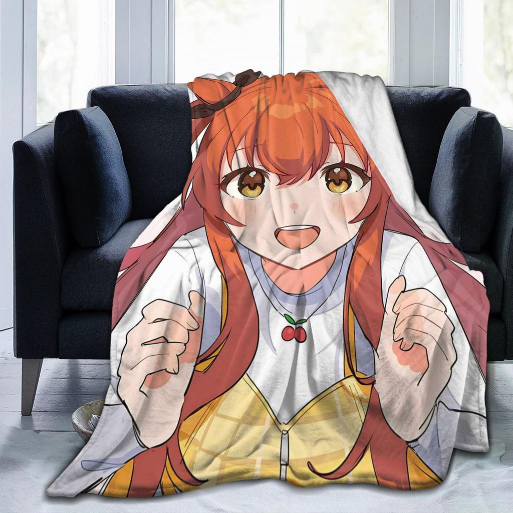 Umamusume Pretty Derby Mayano Top Gun Blankets Fleece Textile Decor Portable Ultra-Soft Throw Blankets for Bedding Office Quilt