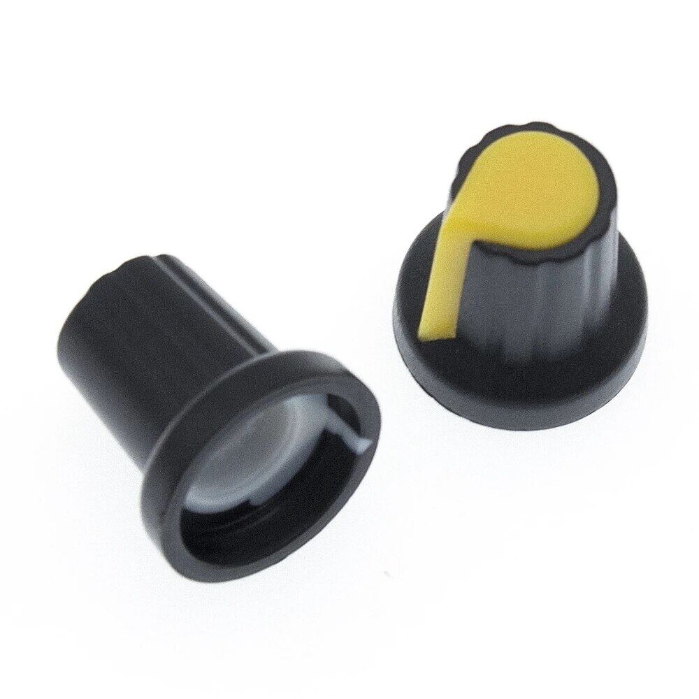 10PCS/lot WH148 potentiometer knob cap(copper core) 15X17mm 6mm Shaft Hole AG2 Yellow Orange Blue White Red