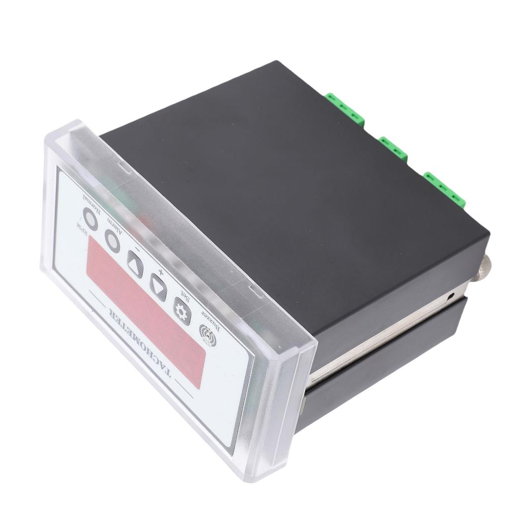 Digital LED Tachometer 0 9999 Range 9 Functional Parameter Settings RPM Speed Meter for Lathe Conveyor