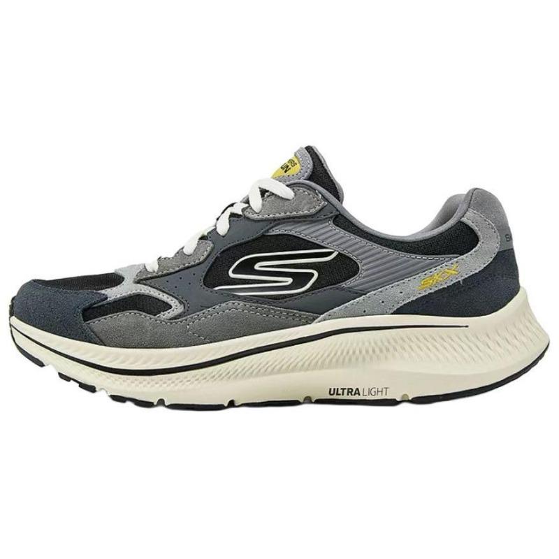 Skechers Go Run Consistent 2.0 Men Soft Wear-resistant Low Running Shoes Gray Black 220872-CCBK 42.5