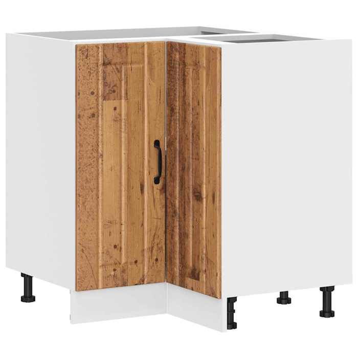 VidaXL Kitchen Corner Cabinet Lucca Old Wood Engineered Wood, Corner Cabinet, Corner Sink Unit,, Furniture 853755