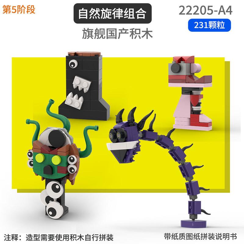 Sprunki Giocattoli Playset Blocchi da Costruzione Set di Blocchi da Costruzione Sprunki Horror Grigio Wenda Simon Tunner Oren Figura di Costruzione Sprunki Mini Set