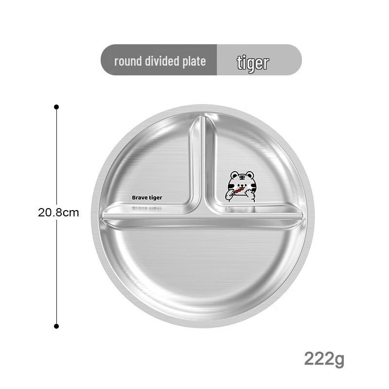 Abay Cartoon Stainless Steel Divided Plate