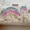Koreanischer Stil Herbst Baby & Kleinkind Doppelseitiger Fleece Trainingsanzug - Zweiteiliges Set