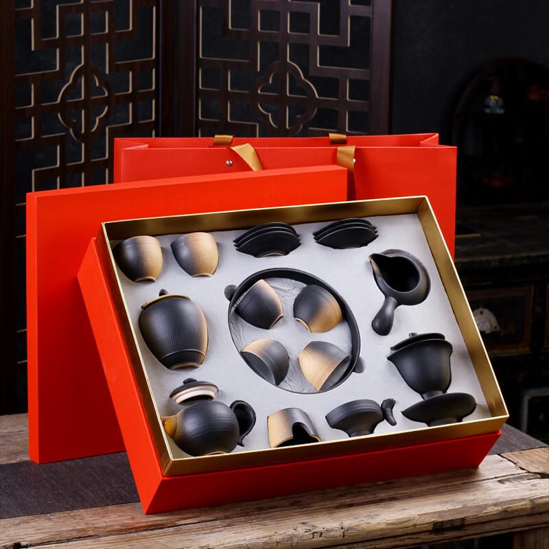 Coarse Pottery Chinese Tea Set