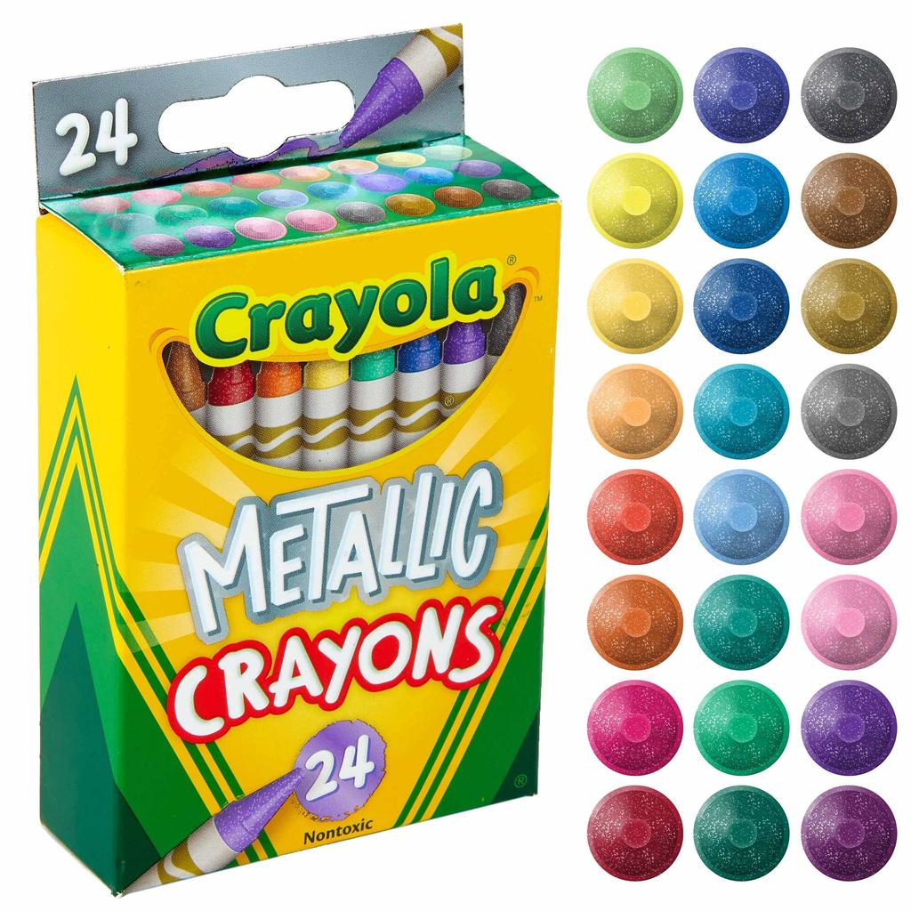 Crayola Metallic 24Count Crayons,