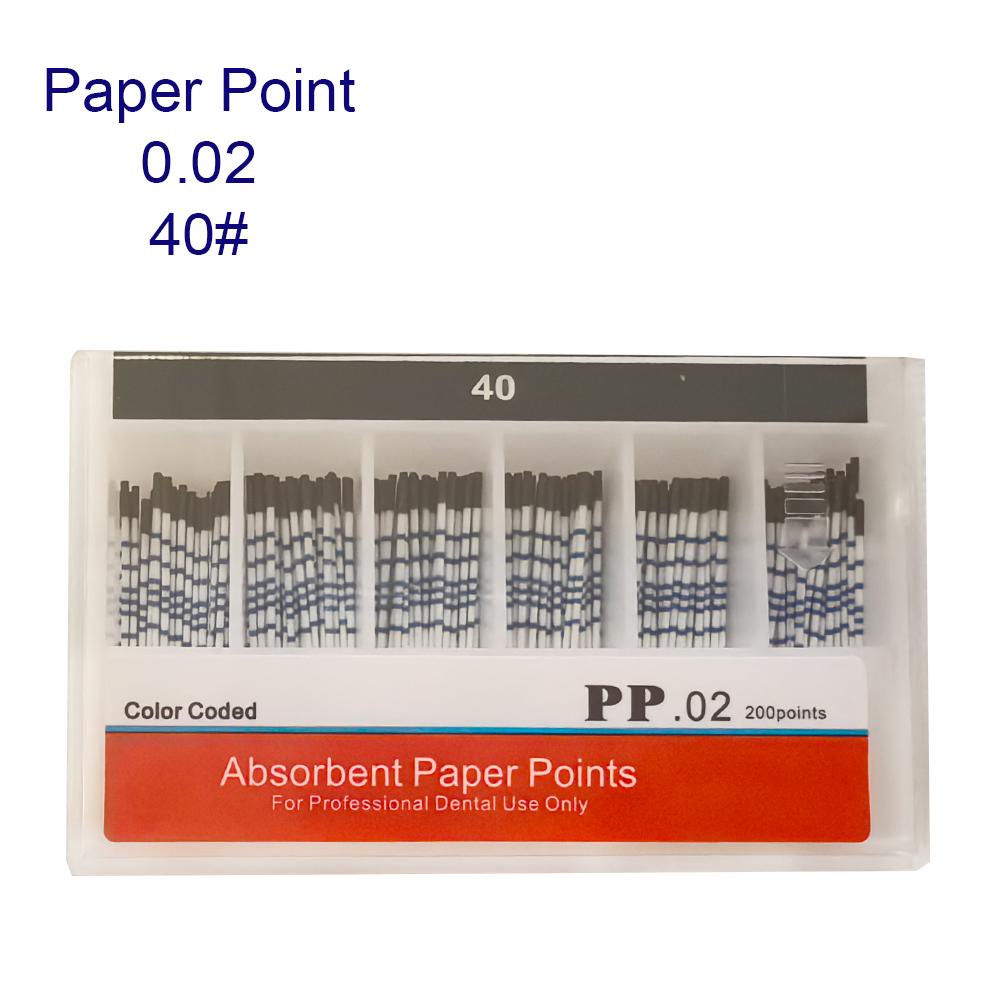 0.02 0.04 0.06 Dental Filling Material Dentist Product Root Canal Endodontic Paper Tips Dental Absorbent Paper Points